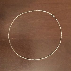 💎SALE💎 thin silver choker chain for charms